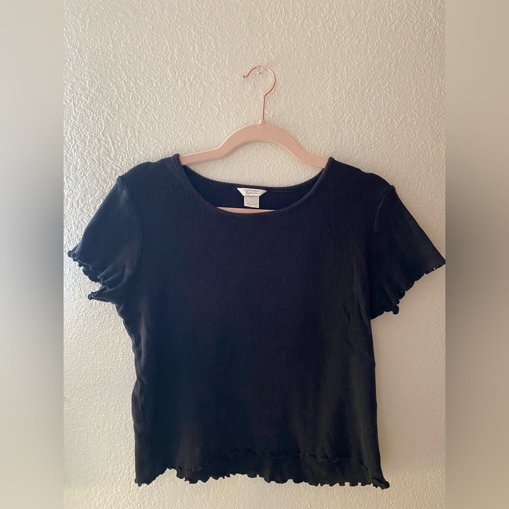 Christopher and Banks black shirt